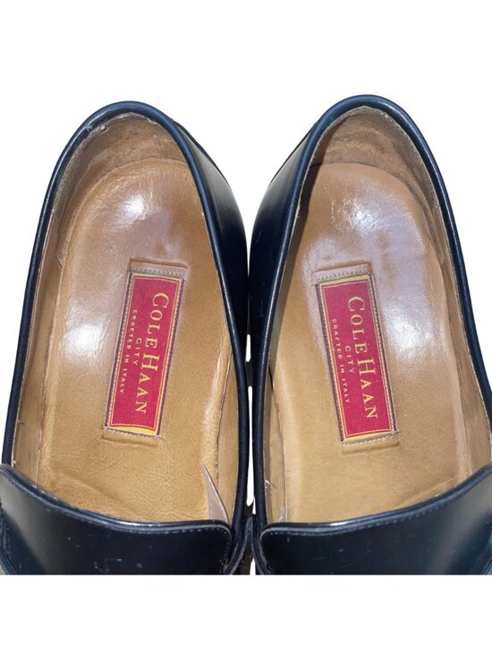 Cole Haan Men’s Black Leather Tassel City Loafers Dress Shoes Size 12D main image 7